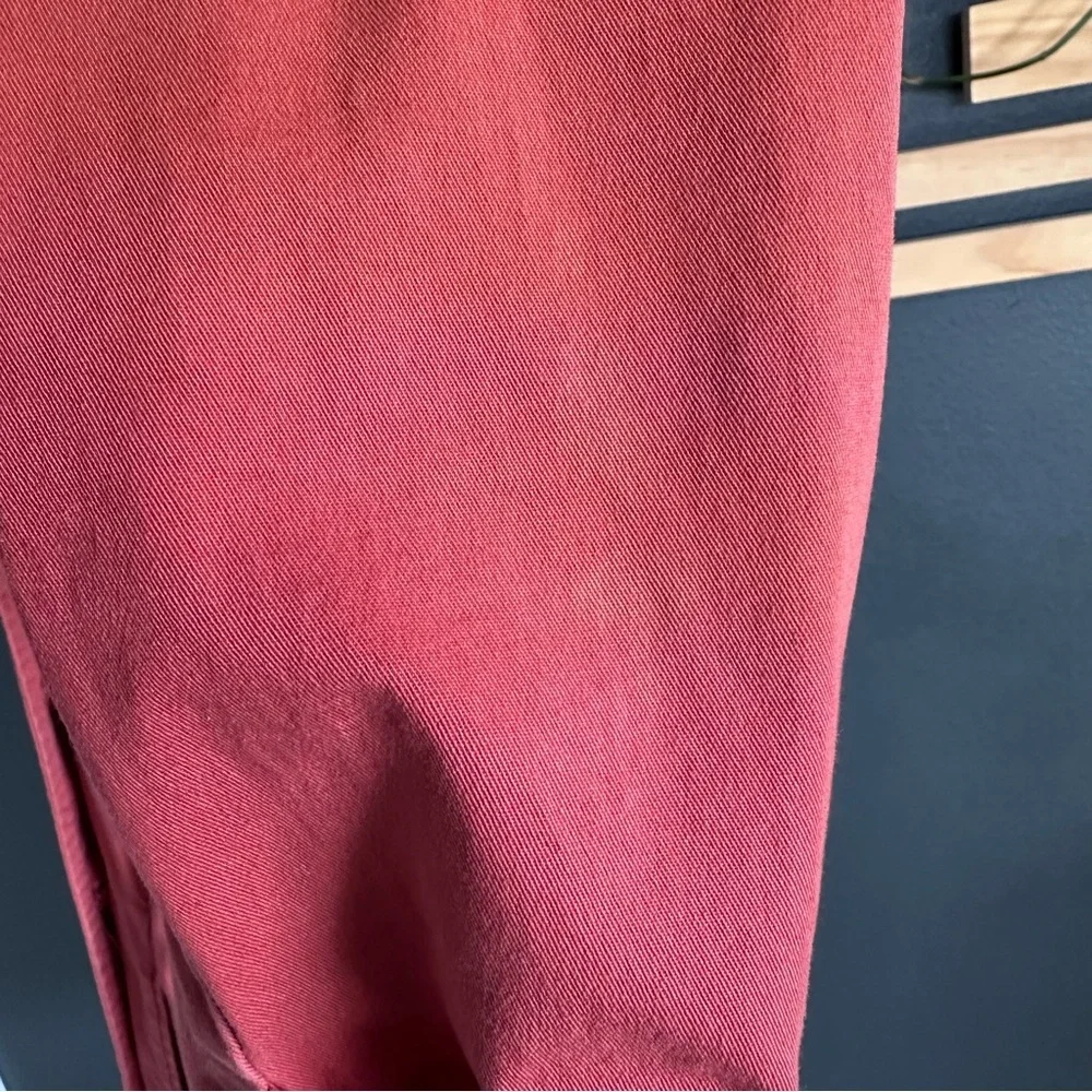 Patagonia Organic Cotton Trench Coat — Women’s Medium — Coral/Red - Picture 10 of 11